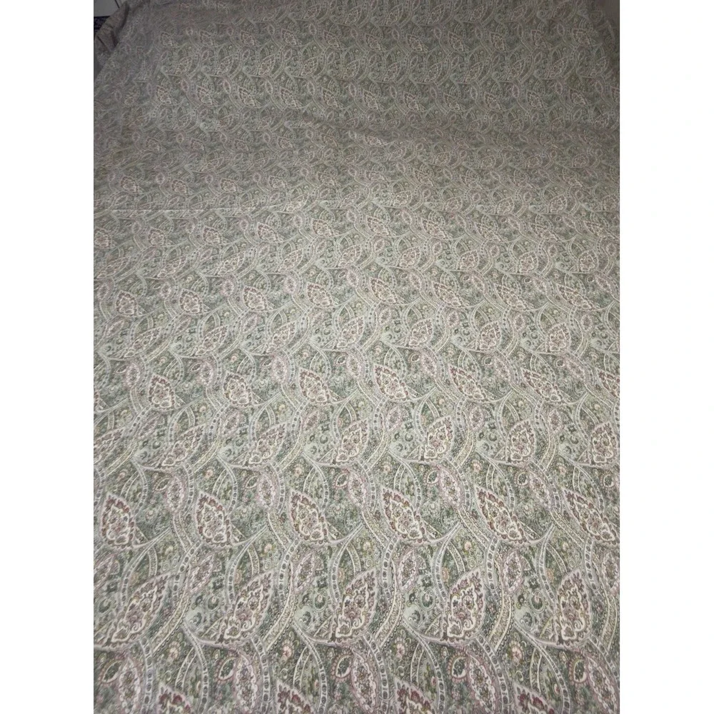 Ralph Lauren Paisley Sheet Set King Sage Floral Shabby Chic 100% Cotton Bahrain